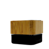 Customized Logo Portable Outdoor RGB Square Bamboo Bluetooth Speaker