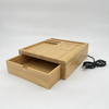 10W Wooden Bamboo Wireless Charger With Desk Organizer for BedRoom 