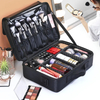 Professional Train Case Cosmetics Organizer Makeup Bag with LED Mirror