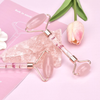 3D Rose Quartz Face Massager Jade Roller for Face Eyes