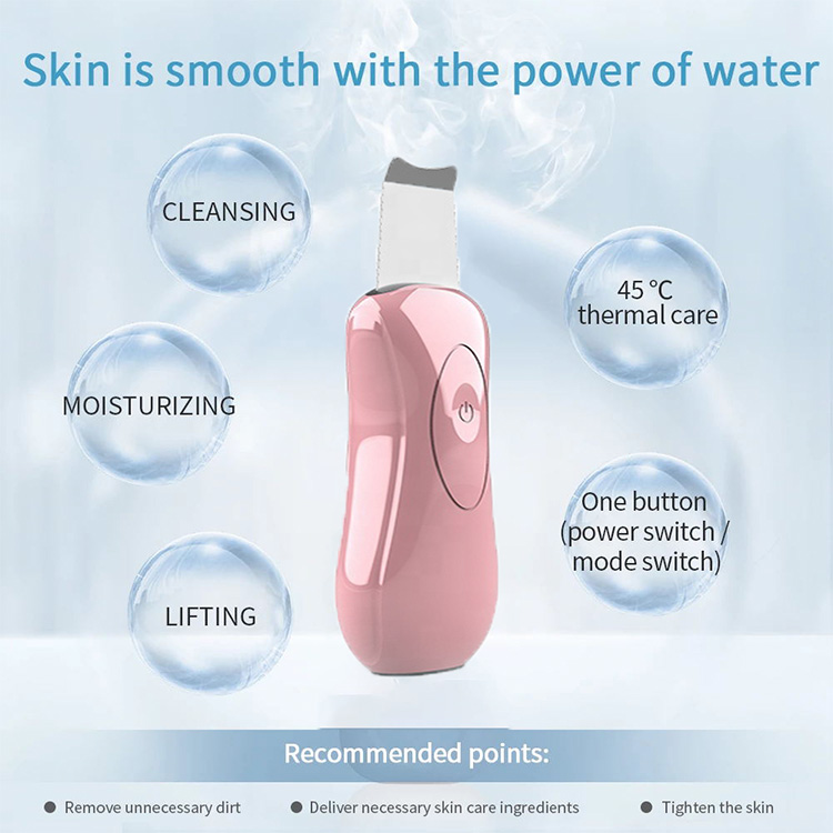 Portable Skin Care Product Ultrasonic Facial Blackhead Remover Skin Scrubber