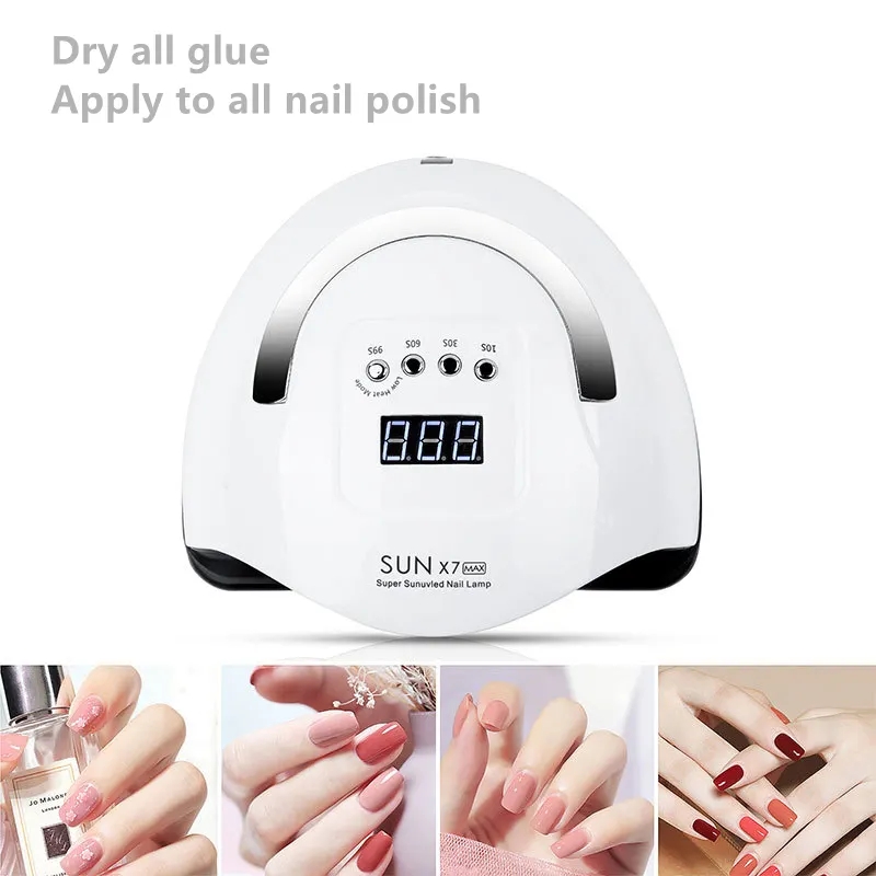 180W Nail Dryer UV LED Nail Lamp with Carry Handle