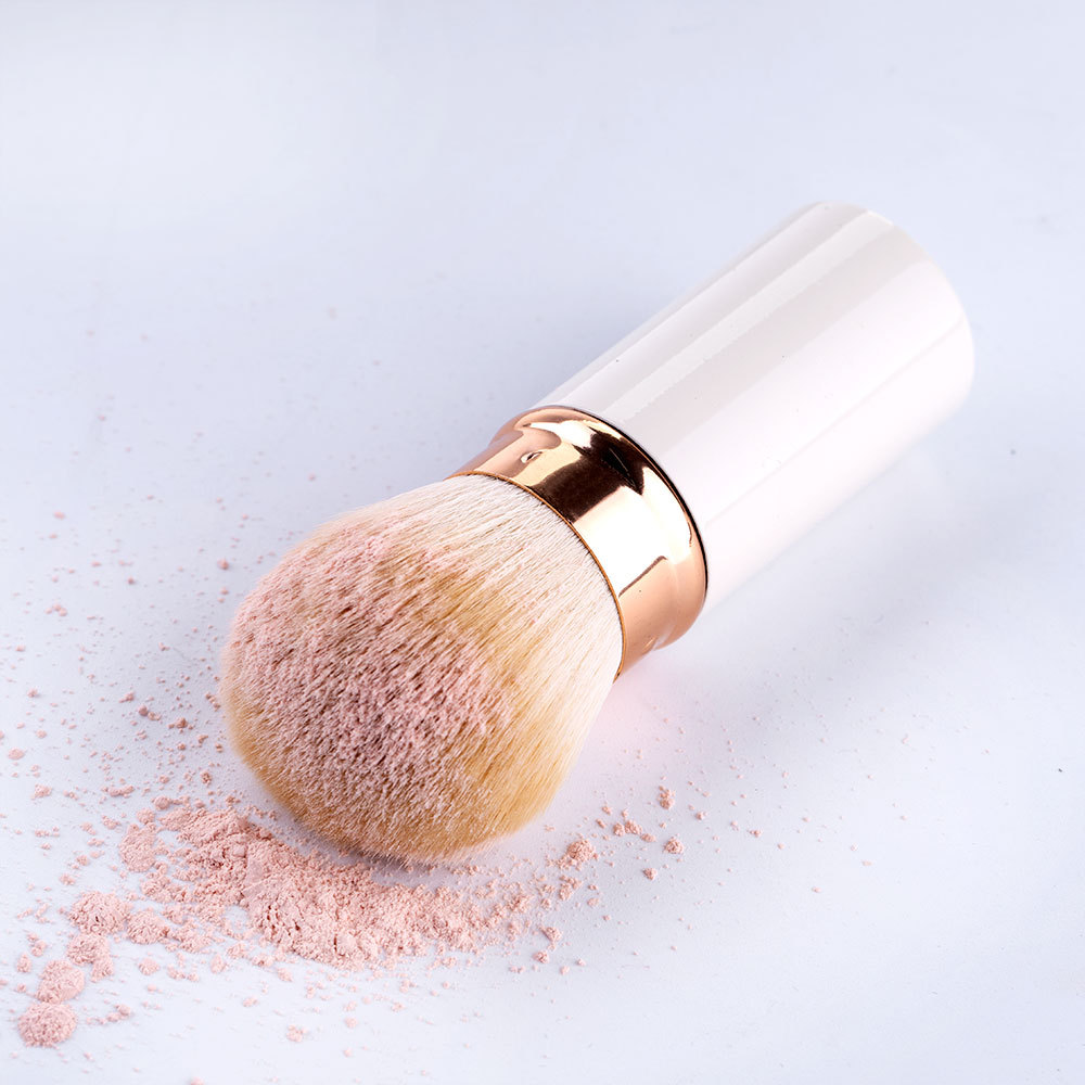 Makeup Tool Retractable Wool-Like Powder Foundation Brush For All Face 