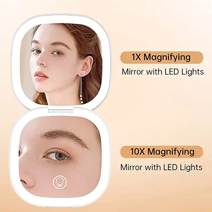 Amazon Hot Sale Portable Led Makeup Mirror with Lights