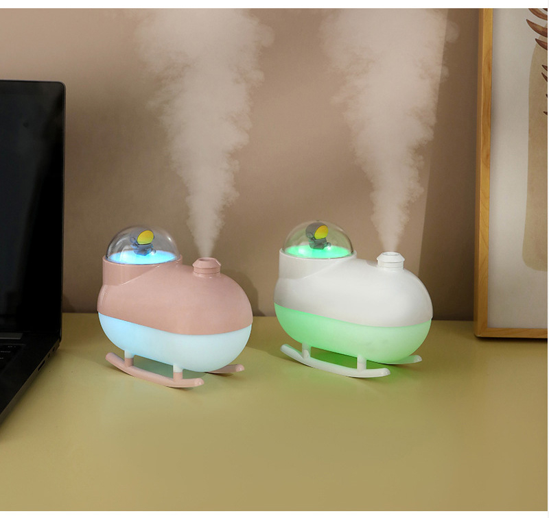 Bedroom Mini Colorful Lights Cute Astronaut Airplane USB Humidifier