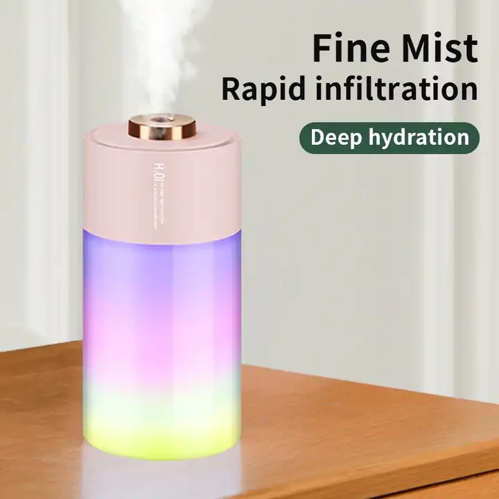  H2O USB Mini Color LED Light Aromatherapy Car Air Humidifier