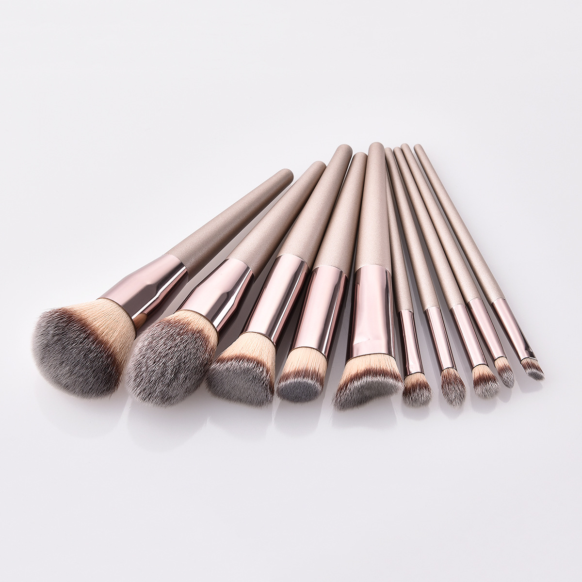 Portable 10PCS Nylon Fiber Eye Shadows Synthetic Makeup Brush Set