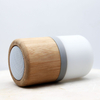 Wireless Mini RGB Running Light Bamboo Wood Bluetooth Speaker