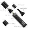 Portable 3 in 1 Rechargeable Electric Professional Nose Hair Trimmer