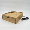 10W Wooden Bamboo Wireless Charger With Desk Organizer for BedRoom 