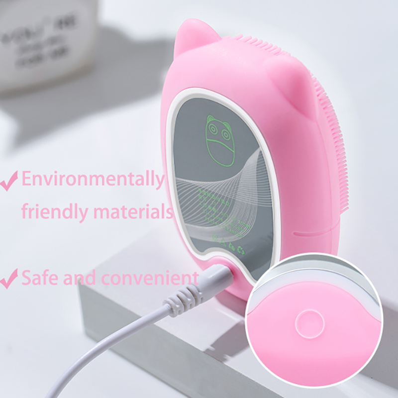 USB Rechargeable Deep Cleaning Silicon Waterproof Facial Cleansing Brush