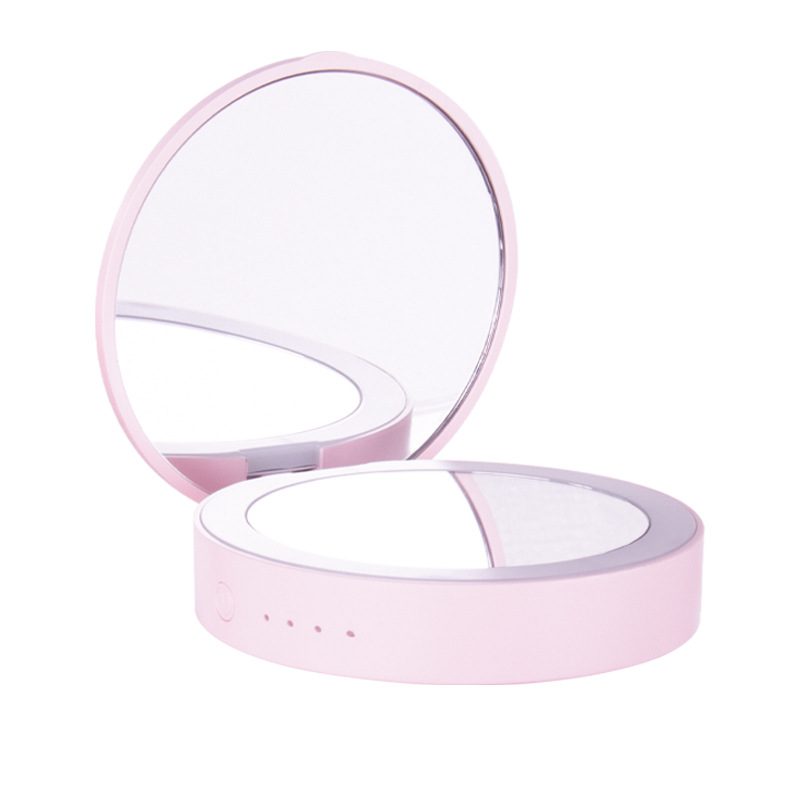 Portable Rechargeable Beauty Led Makeup Mirror With Emergency Power Bank