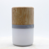 Wireless Mini RGB Running Light Bamboo Wood Bluetooth Speaker