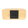 LED Digital Temperature Wooden Alarm Clock with Wireless Charger