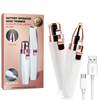 2 in 1 Rechargeable Lipstick Eyebrow Trimmer Facial Hair Remover