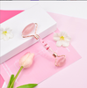 3D Rose Quartz Face Massager Jade Roller for Face Eyes