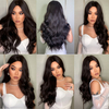 Wholesale Fashion Women Black High Temperature Long Curly Wig 