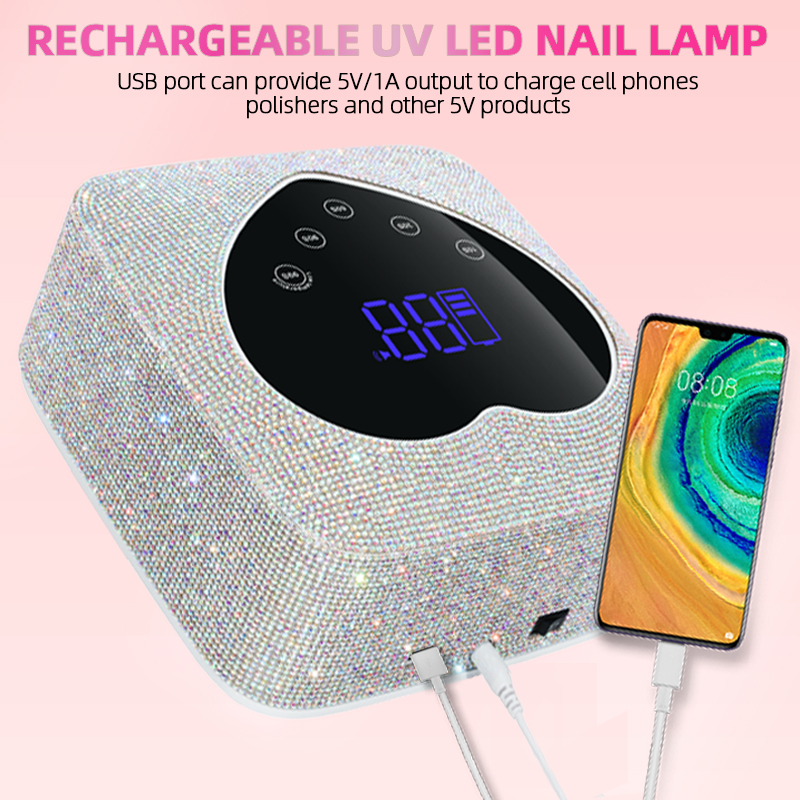 Cordless Rechargeable Gel Polish Dryer Machine UV LED Nail Lamp