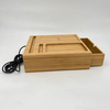 10W Wooden Bamboo Wireless Charger With Desk Organizer for BedRoom 