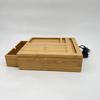 10W Wooden Bamboo Wireless Charger With Desk Organizer for BedRoom 