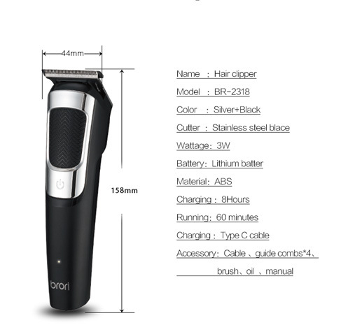 T-Shape Carving Electric Hair Clippers And Trimmers Set for Men