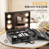 Handheld Portable Cosmetic Case Organizer with Mirror and Lights