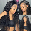 Water Wave 13*4 Lace Front Closure Brazilian Human Hair Wigs 