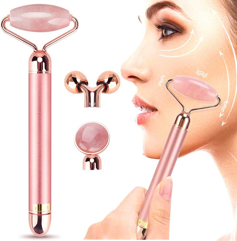 3D Electric Jade Gold Face Massager Energy Beauty Bar