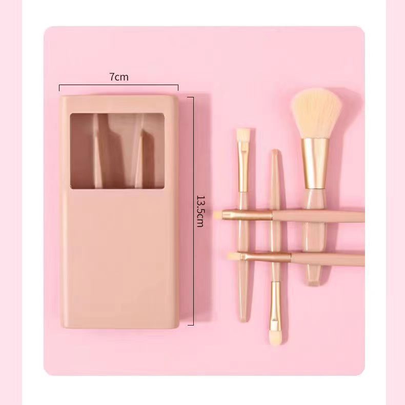 Wholesale OEM 5PCS Face Eye Shadow Beauty Travel Makeup brush Set