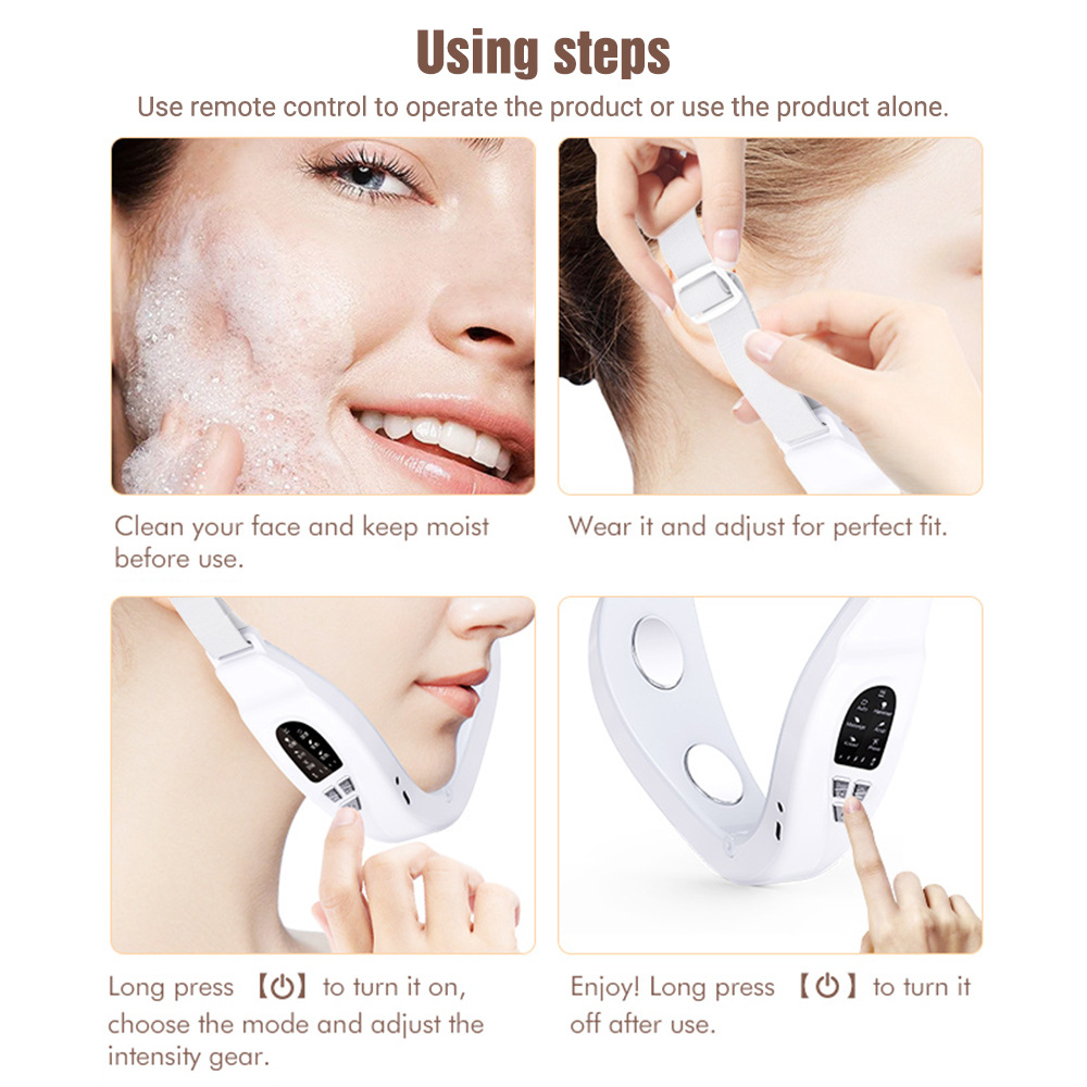 EMS Color Light Slimming Microcurrent Facial Beauty Device