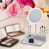 Smart Rechargeable LED Tabletop Makeup Mirror with Touch Control 