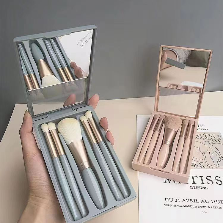 Wholesale OEM 5PCS Face Eye Shadow Beauty Travel Makeup brush Set