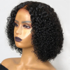 4*4 Kinky Curly Bob 9A 180 Density Lace Human Hair