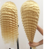 13X4 613 Blonde Lace Front Human Hair Wigs 