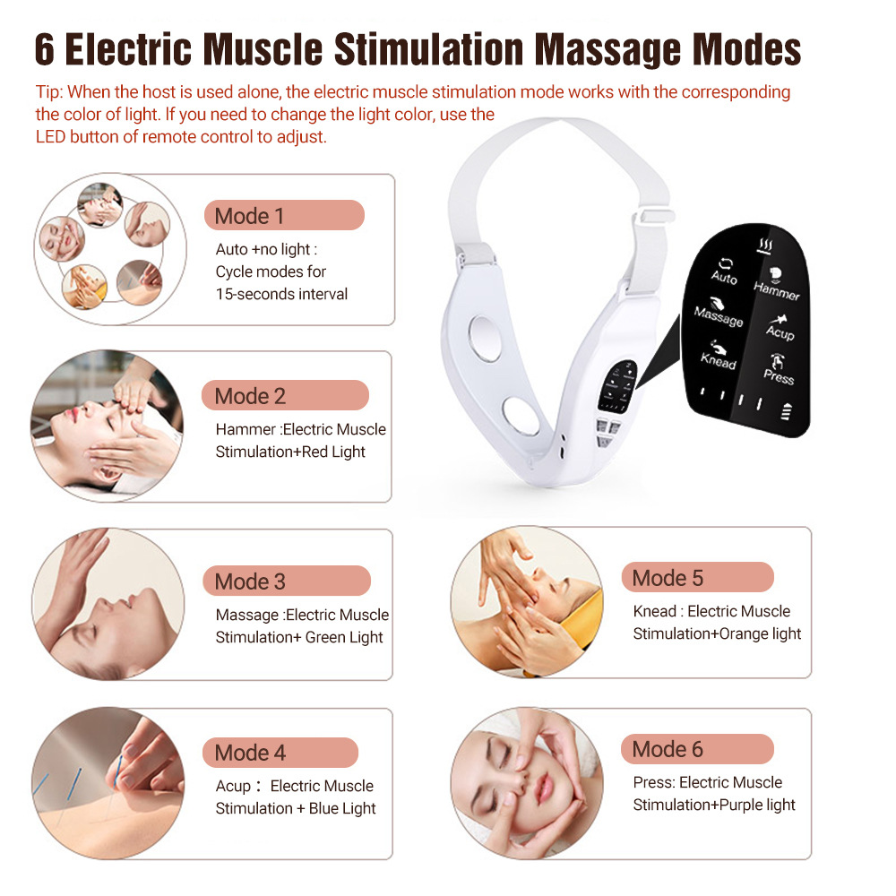 EMS Color Light Slimming Microcurrent Facial Beauty Device