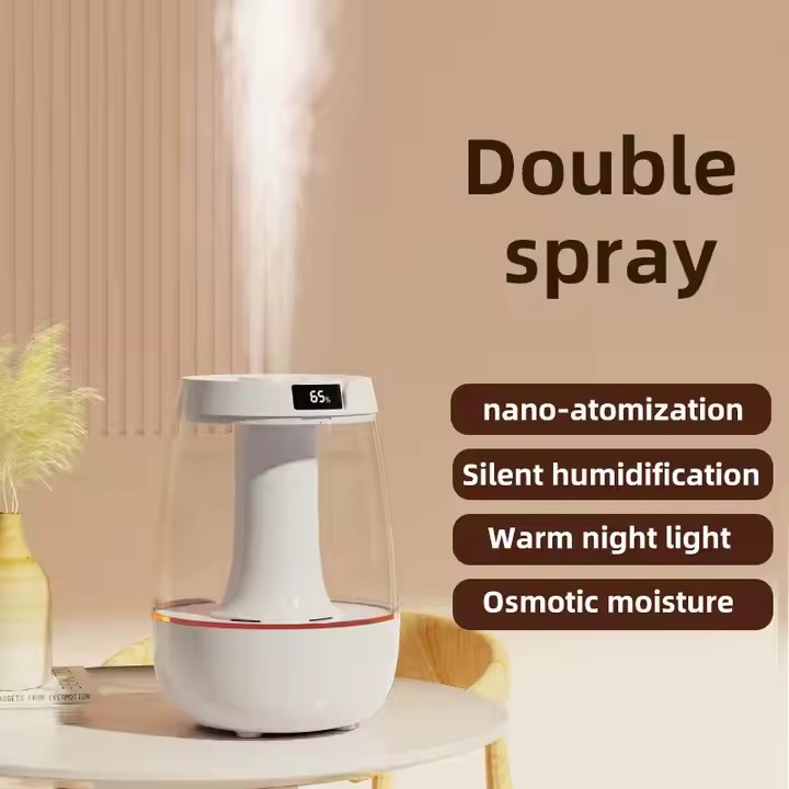 3L Large Capacity Cool Mist Mute Humidifier for Baby Room Bedroom