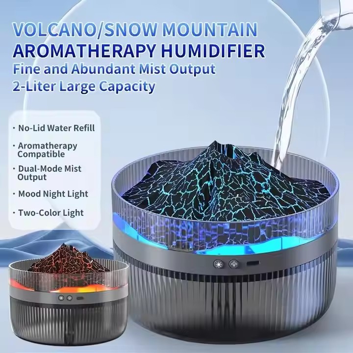 2L Cool Mist Sprayer Air Humidifier Aroma Essential Oil Diffuser 