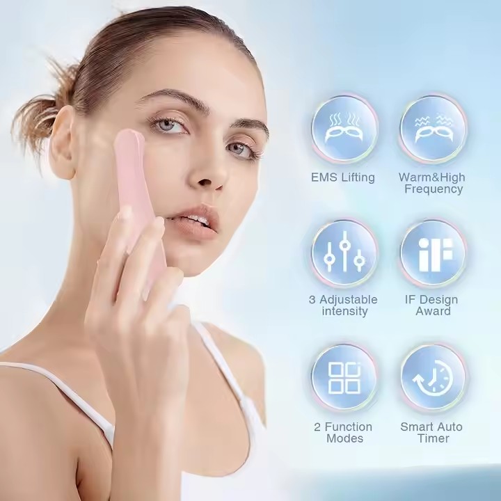 Skin Tighten EMS Microcurrent Eye Facial Beauty Device Wand 