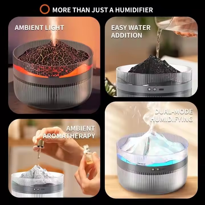 2L Cool Mist Sprayer Air Humidifier Aroma Essential Oil Diffuser 