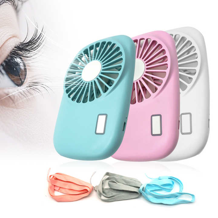 Lash Fan Mini Portable Air Cooling Blower Handheld Rechargeable Makeup Eyelashes Dryer Eyelash Fan