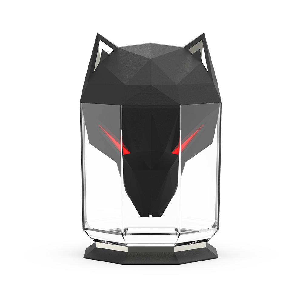 Wolf Head 650ml Humidifier with Seven Smooth Changing RGB Colors