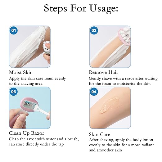 Mini Portable Travel Razor for Women's Body Hair Removal