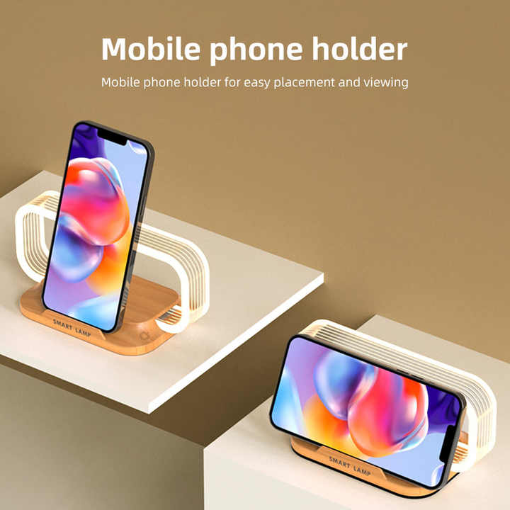 2 in 1 15W Wireless Charger with Touch Control Foldable Table Lamp 