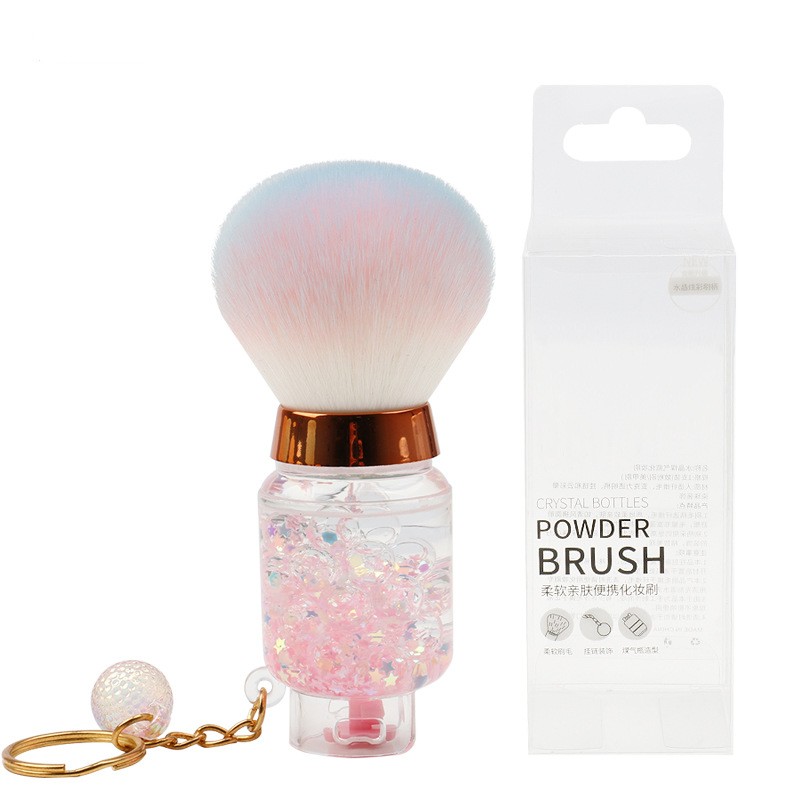 New Colorful Crystal Single Loose Powder Blush Beauty Tools Portable Nail Makeup Brushes