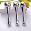 Cold Hot Stainless Steel Metal Facial Skin Rotating Ice Globe