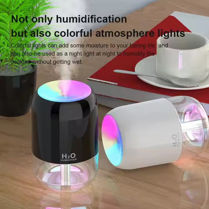 Desktop Dazzle 7 Colour LED Light Spray 300ml Car Air Humidifler