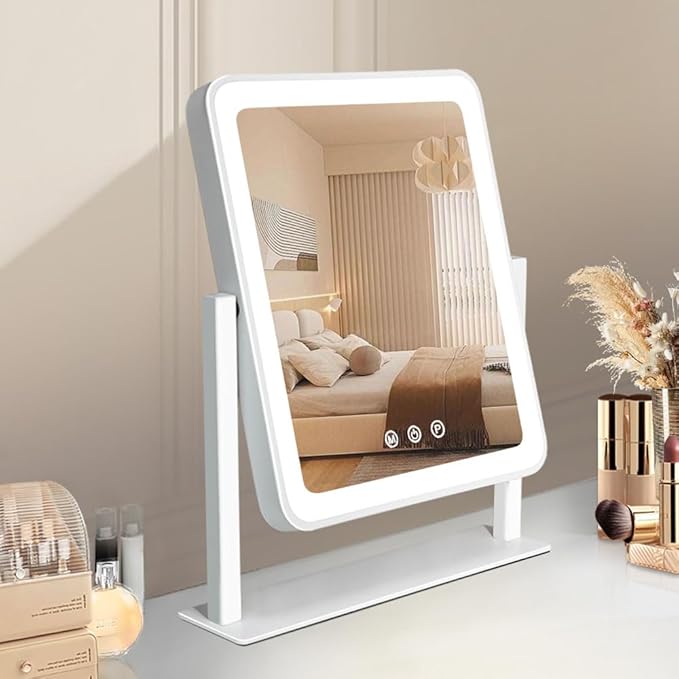 Hollywood Smart Touch Control Makeup LED Desk Vanity Mirror with Lights