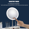 Smart Rechargeable LED Tabletop Makeup Mirror with Touch Control 