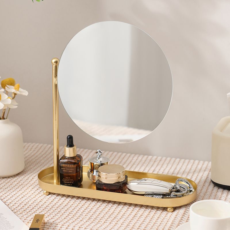 Home Bedroom Desktop Classic Dressing Table Makeup Mirror