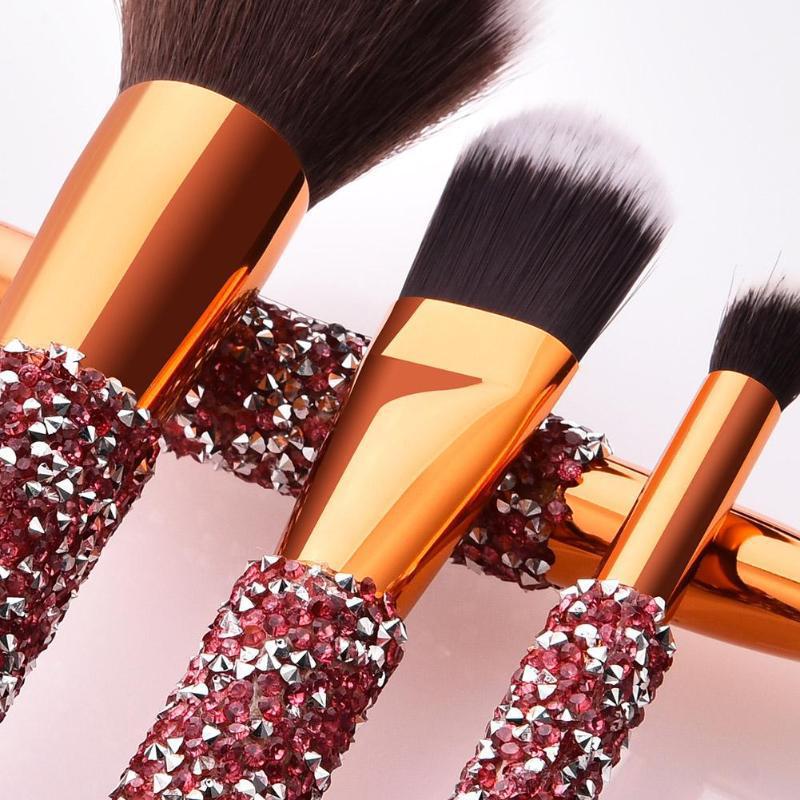 10pcs diamond makeup brushes set (4)